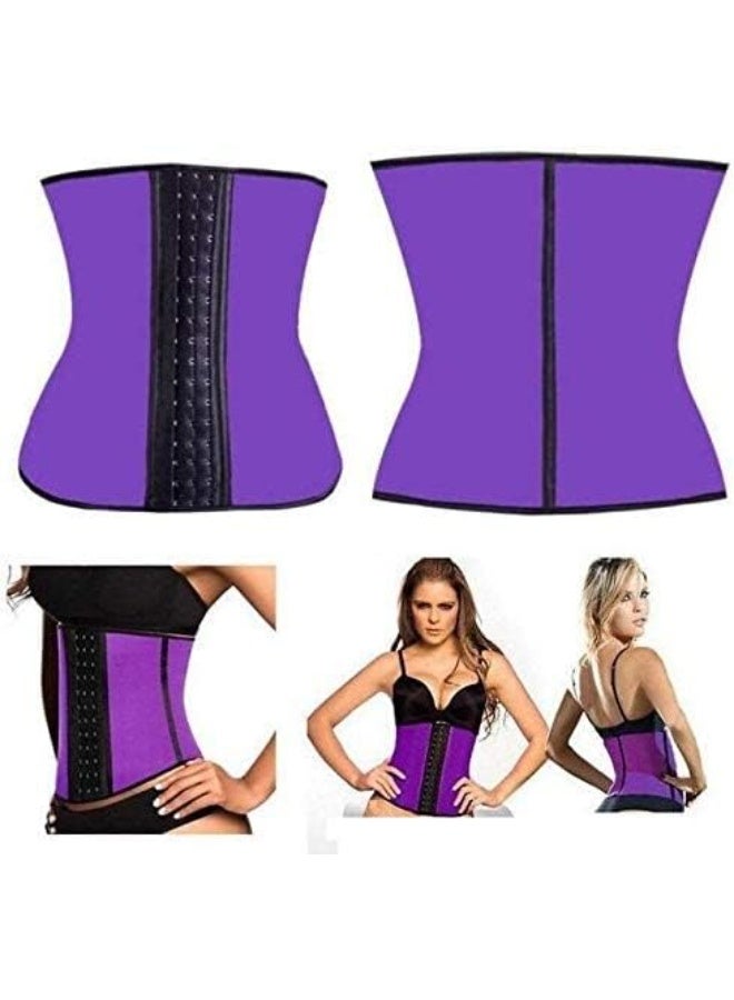 Kebeier™ Women’s Corset Waist Trainer Faja Deportiva, Workout Waist Cincher for Tummy Control & Body Shaping, Tyrian Purple (Large) - Image 5